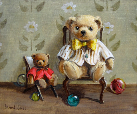 Deborah Jones: Teddy Bears in Chairs
