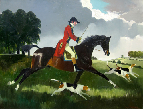 Doris Zinkeisen: Huntsman and Hounds
