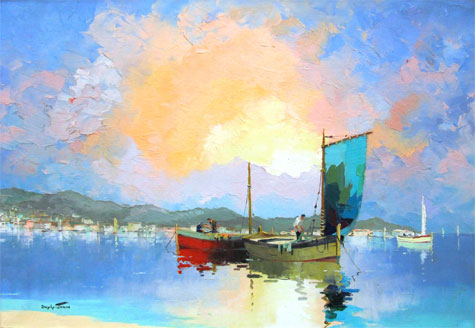 Cecil Rochfort D'Oyly-John: Fishing Boats