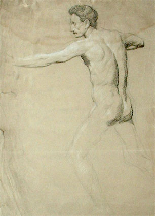 Male Nude by Frank Lewis Emanuel