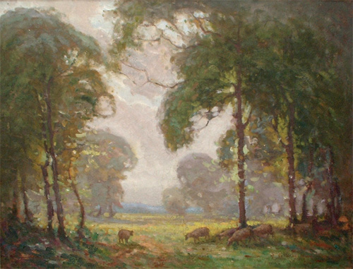 Fred Solway Merriman: Meadow in Summer, Beeston