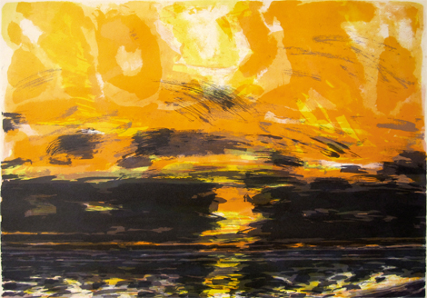 John Houston: Sunset Over the Sea