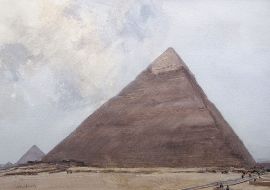 John Newberry: Kephren With Clouds, Giza 2001