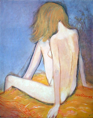 John O'Connor: Girl with Blue and Orange