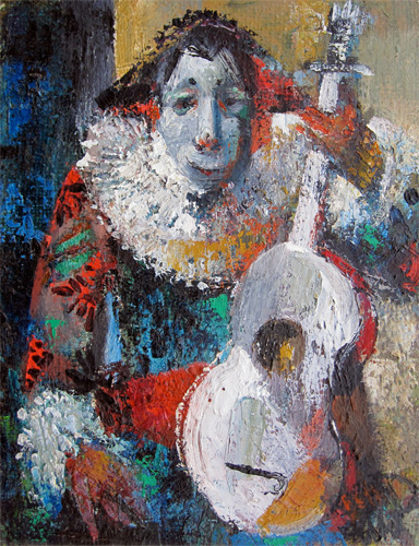 John Uht: Clown and Guitar