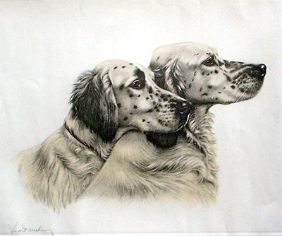 L&eacute;on Danchin: English Setters