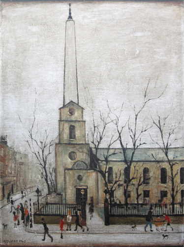 L. S. Lowry: St. Luke's Church, Old Street, London E.C.