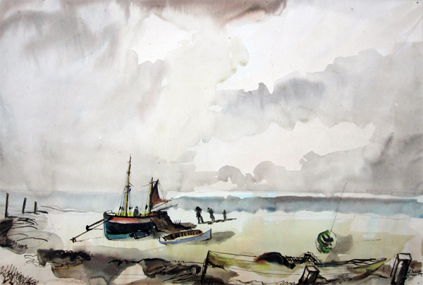 Rowland Suddaby: Carrying Bait, Walberswick, Suffolk
