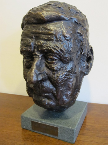 Samuel Tonkiss: Portrait Head Sculpture of L. S. Lowry RA
