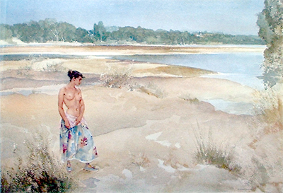 Carlotta on the Loire by Sir William Russell Flint