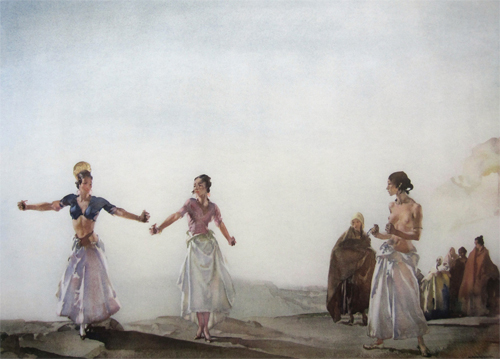 Castanets by Sir William Russell Flint