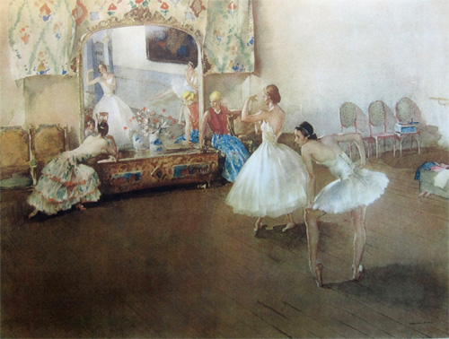 The Mirror of the Ballet by Sir William Russell Flint