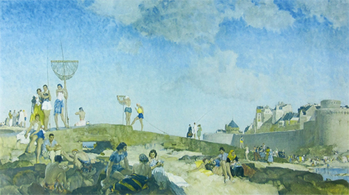 St. Malo, August 1939 by Sir William Russell Flint