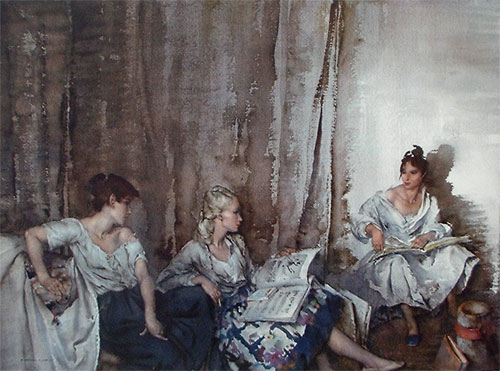 The Trio by Sir William Russell Flint